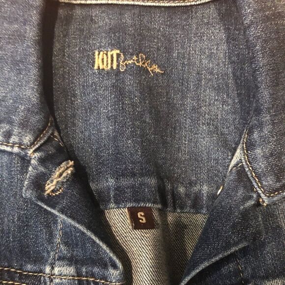 Kut from the Kloth, denim vest, small, distressed - Picture 4 of 4